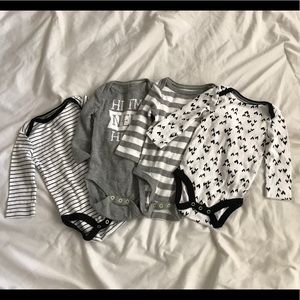 Cat & Jack 3m-6m unisex onesies. NWOT.